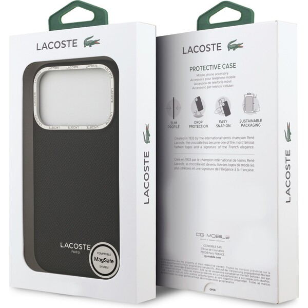 Lacoste-PU-Leather-Champs-Elysees-MagSafe-kryt-iPhone-17-Pro-cerny