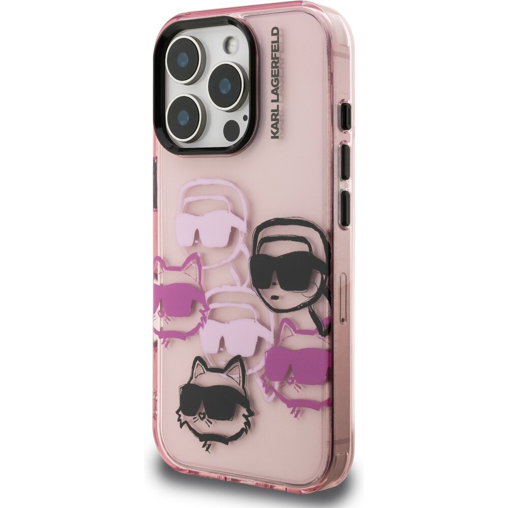 Karl-Lagerfeld-IML-Multi-K-CH-Heads-kryt-iPhone-16-Pro-ruzovy
