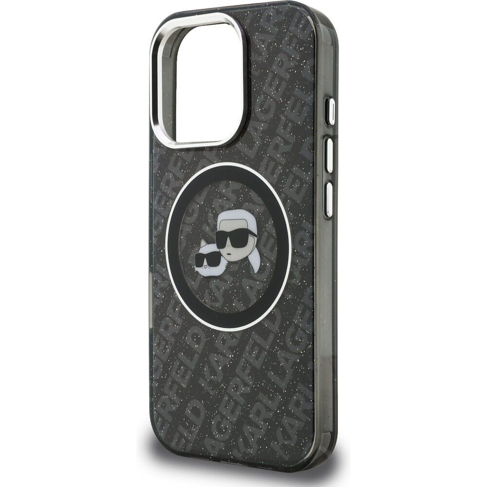 Karl-Lagerfeld-IML-K-CH-Heads-Repeated-Logo-MagSafe-kryt-iPhone-16-Pro-Max-cerny
