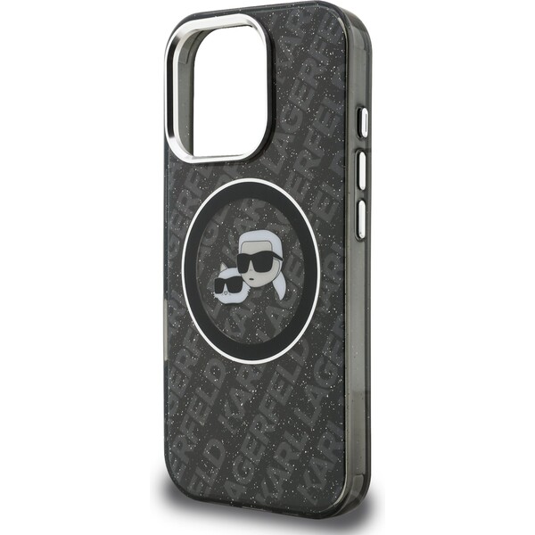 Karl-Lagerfeld-IML-K-CH-Heads-Repeated-Logo-MagSafe-kryt-iPhone-16-Pro-Max-cerny