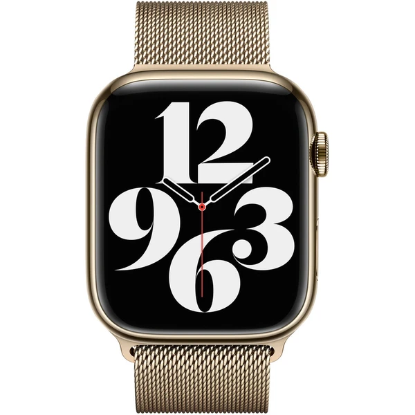 Apple Watch 49/45/44/42mm zlatý milánský tah - Řemínky - Obrázek 36H5000701