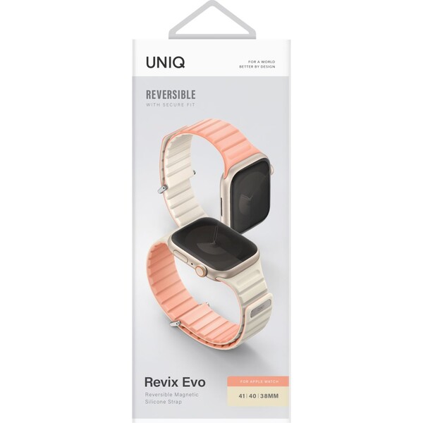 UNIQ-Revix-Evo-oboustranny-reminek-Apple-Watch-42-41-40-38mm-ruzovy-kremovy-