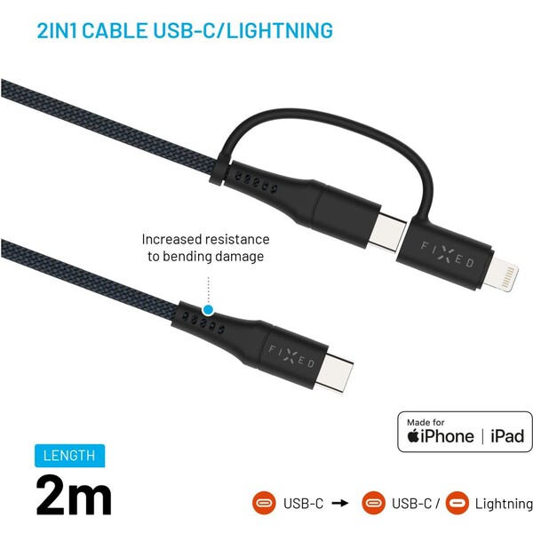 FIXED-2v1-napajeci-kabel-60W-2m-cerny
