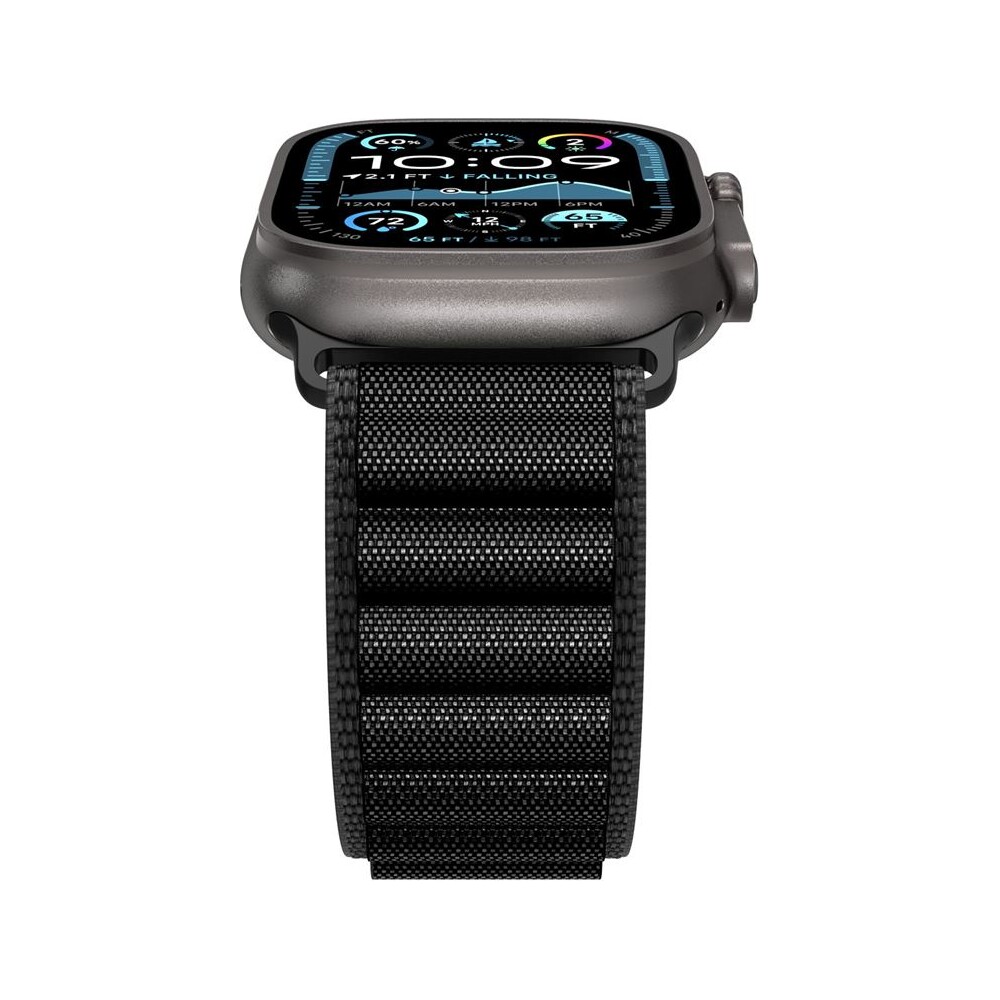 Spigen-Fabric-Band-hook-reminek-Apple-Watch-49-46-45-44mm-cerny
