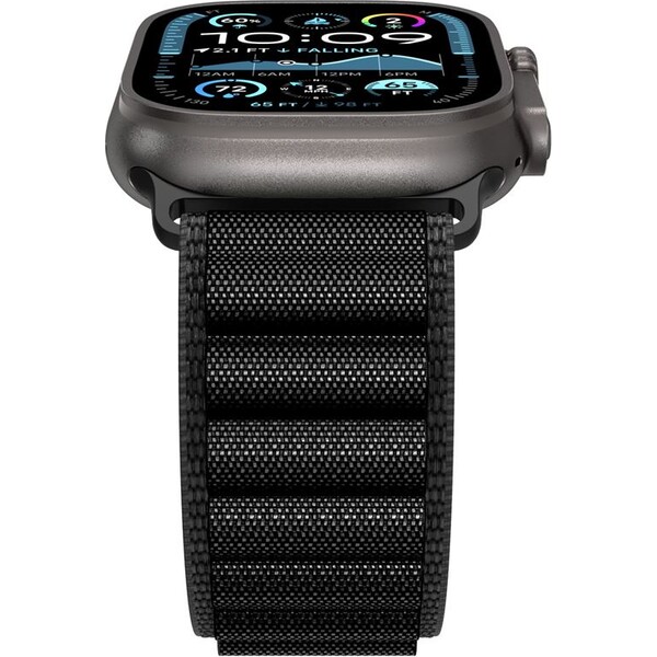 Spigen-Fabric-Band-hook-reminek-Apple-Watch-49-46-45-44mm-cerny