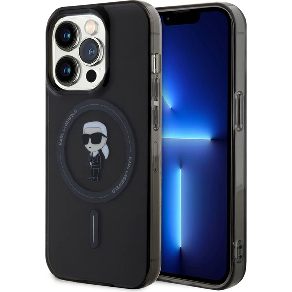 Karl Lagerfeld IML Ikonik MagSafe Kryt iPhone 15 Pro černý - Pouzdra - Hlavní obrázek