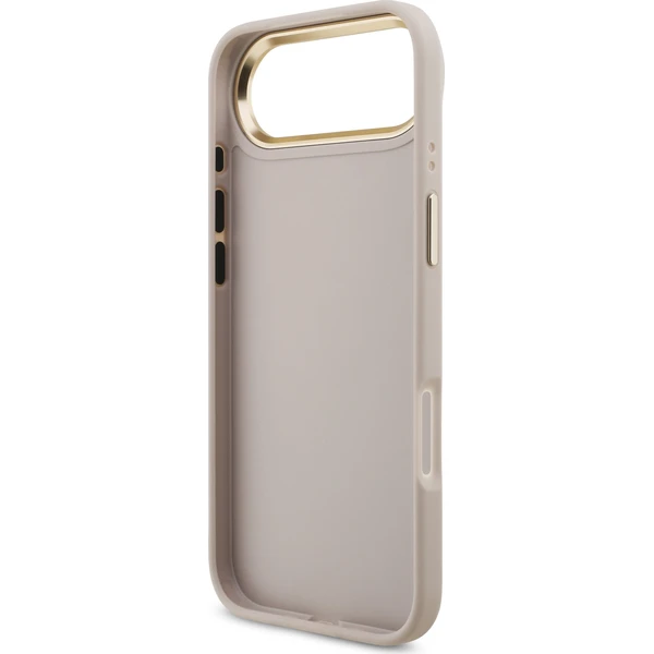 Guess-PU-Leather-4G-Metal-Logo-Gold-Frame-kryt-iPhone-Air-ruzovy
