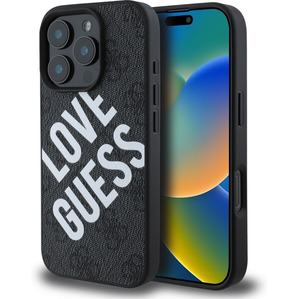 Guess-PU-Leather-4G-Big-Love-Logo-MagSafe-kryt-iPhone-16-Pro-cerny