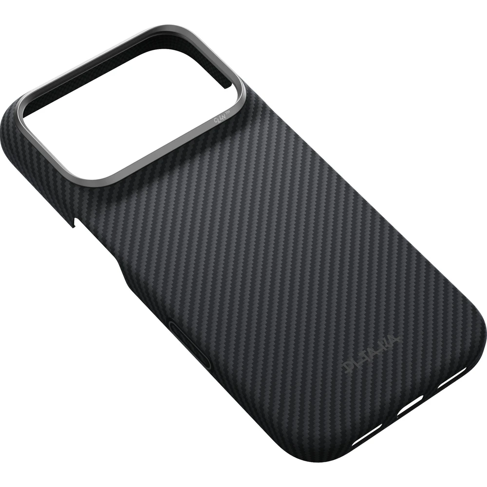 Pitaka-Edge-Case-MagSafe-kryt-iPhone-18-Pro-Black-Grey-Twill
