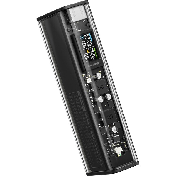 SHARGE-Shargeek-140W-powerbanka-20000-mAh-LCD-cerna