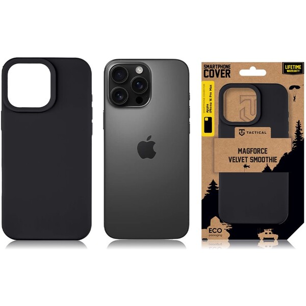 Tactical-MagForce-Velvet-Smoothie-Kryt-pro-Apple-iPhone-16-Pro-Max-Asphalt