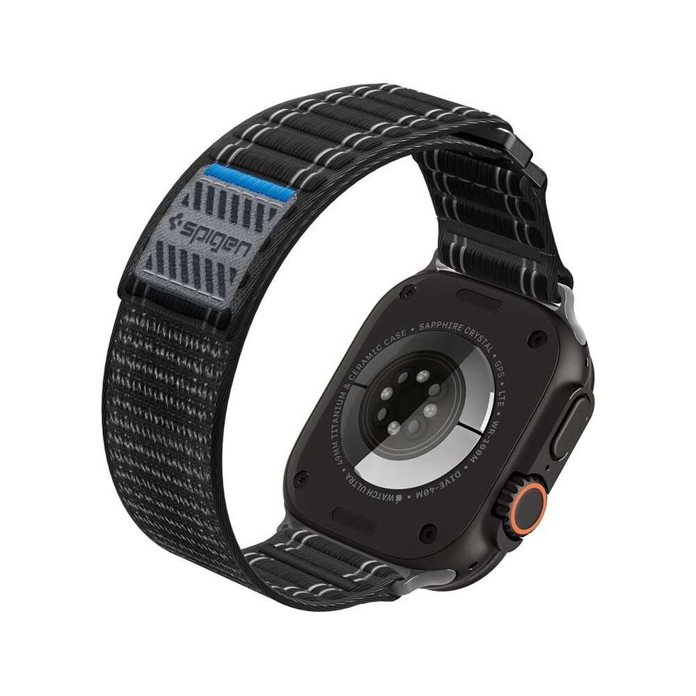 Spigen-Fabric-Band-reminek-hook-and-loop-Apple-Watch-49-46-45-44mm-cerny