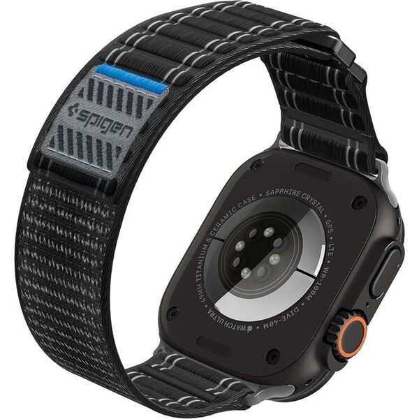 Spigen-Fabric-Band-reminek-hook-and-loop-Apple-Watch-49-46-45-44mm-cerny