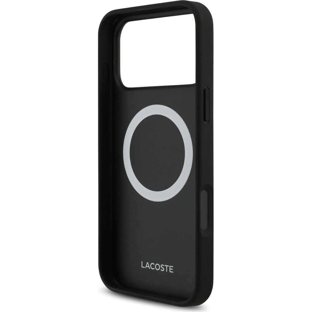 Lacoste-PU-Nomogramme-Gold-Logo-MagSafe-kryt-iPhone-17-Pro-Max-cerny