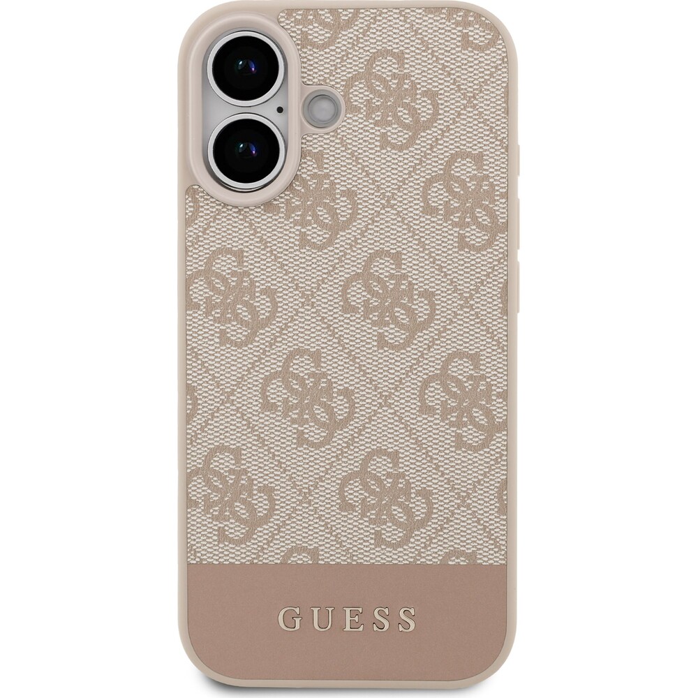 Guess-PU-4G-Stripe-Zadni-Kryt-pro-iPhone-17-ruzovy