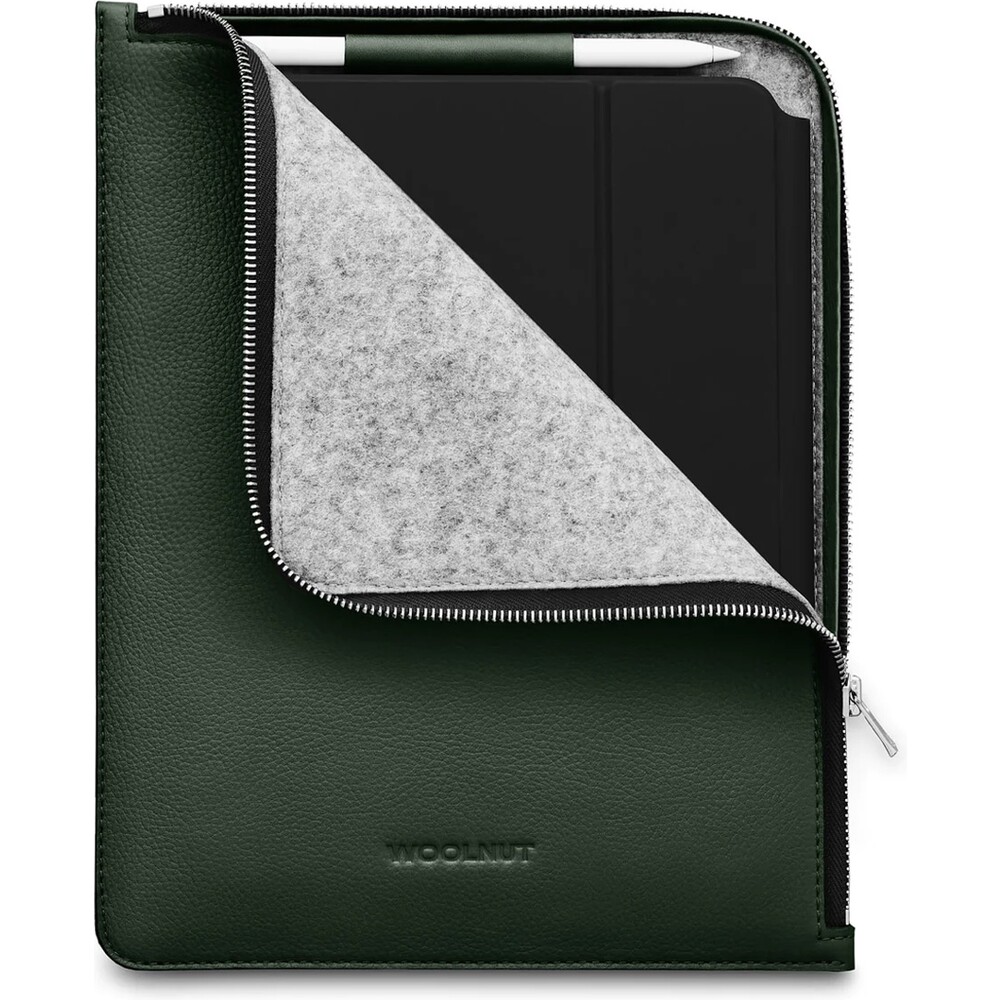 Woolnut-Leather-Folio-kozene-pouzdro-iPad-Pro-11-iPad-Air-11-tmave-zelene