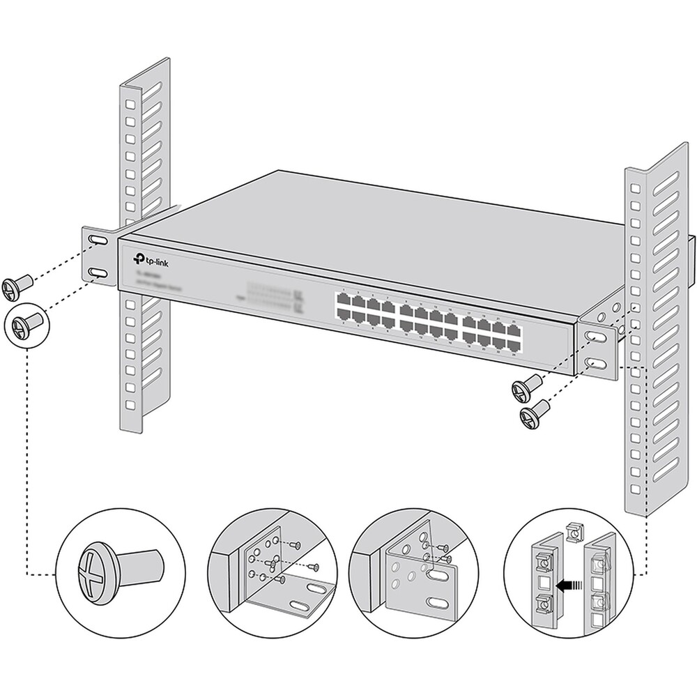 TP-Link-RackMount-Kit-13-Sada-pro-montaz-prepinacu-do-racku
