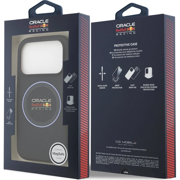 Oracle-Red-Bull-Racing-Silicone-Blue-Ring-MagSafe-kryt-iPhone-17-Pro-modry