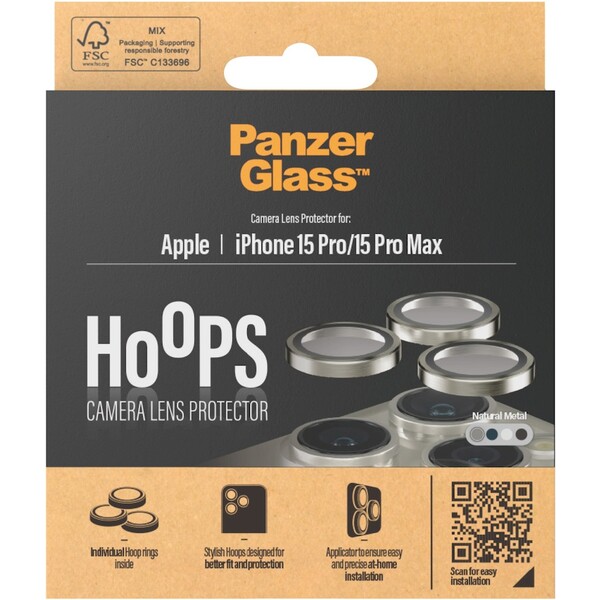 PanzerGlass-HoOps-ochranne-krouzky-Apple-iPhone-16-Pro-16-Pro-Max-15-Pro-15-Pro-Max-prirodni-hlinik