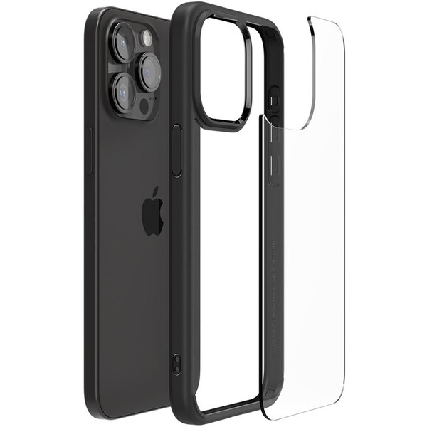 Spigen-Ultra-Hybrid-kryt-iPhone-15-Pro-matne-cerny