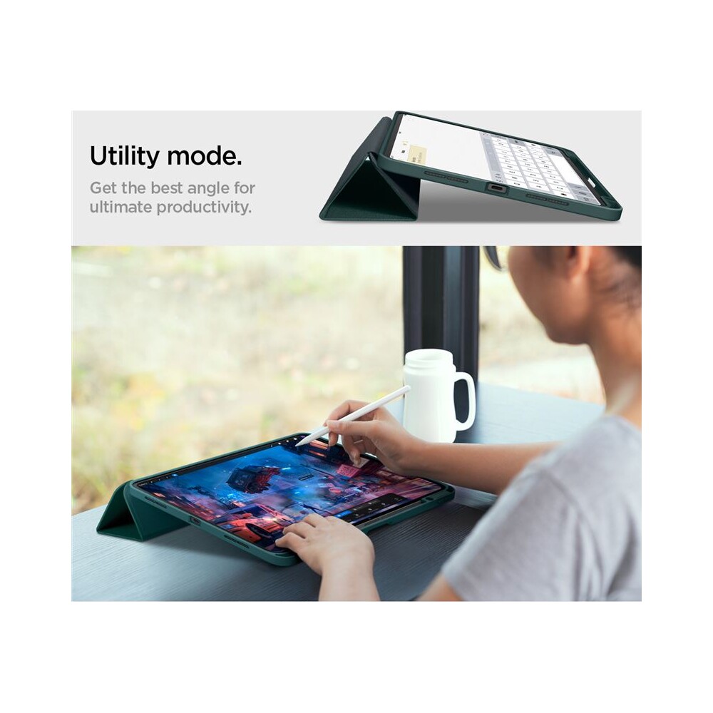 Spigen-Urban-Fit-pouzdro-iPad-Pro-11-2025-pulnocne-zelene