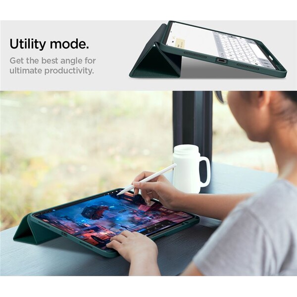 Spigen-Urban-Fit-pouzdro-iPad-Pro-11-2025-pulnocne-zelene