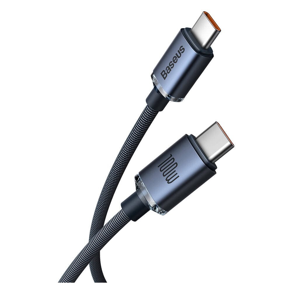 Baseus-Crystal-Shine-USB-C-USB-C-napajeci-kabel-100W-2m-cerny