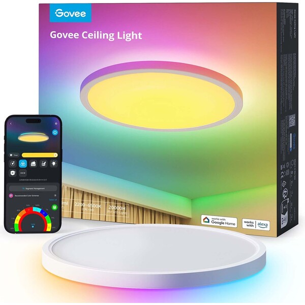 Govee-RGBICWW-Smart-kulate-stropni-svetlo-2400lm-30cm-Matter-bile