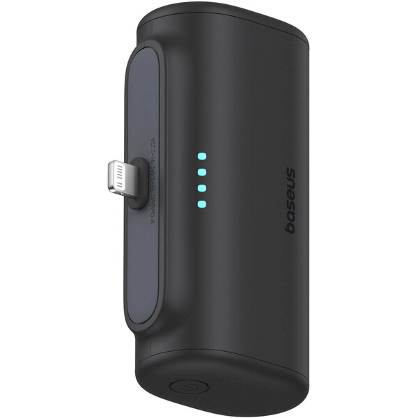 Baseus-Compact-IP-powerbanka-5000mAh-20W-s-konktorem-Lightning-cerna