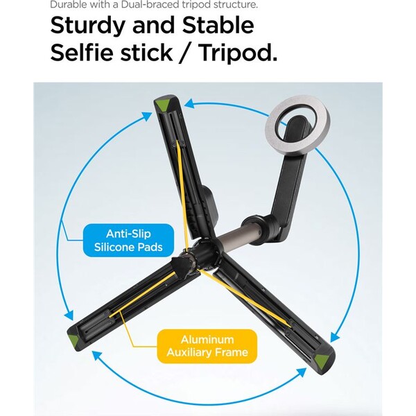 Spigen-MagSafe-Tripod-Selfie-Stick-cerna