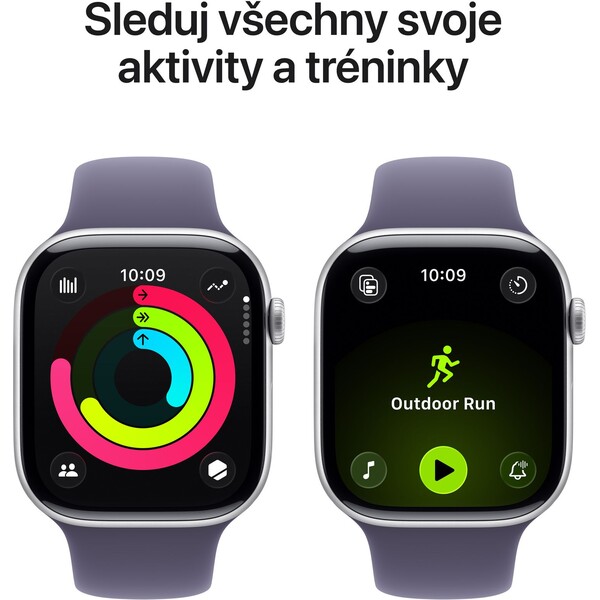 Apple-Watch-Series-11-42mm-Stribrny-hlinik-s-mlzne-fialovym-sportovnim-reminkem-M-L