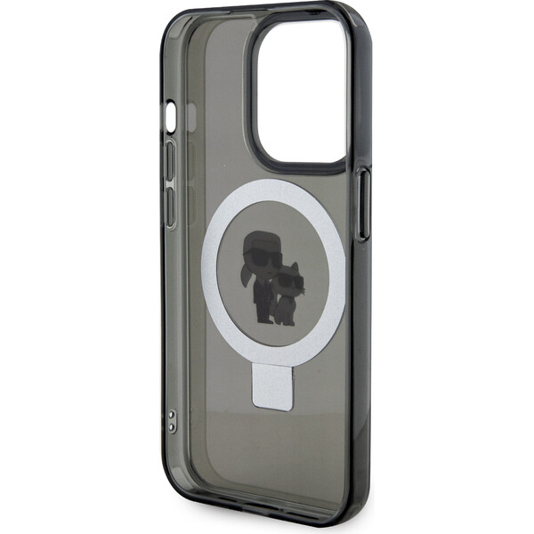Karl-Lagerfeld-Ringstand-Karl-and-Choupette-MagSafe-Kryt-iPhone-15-Pro-Max-cerny