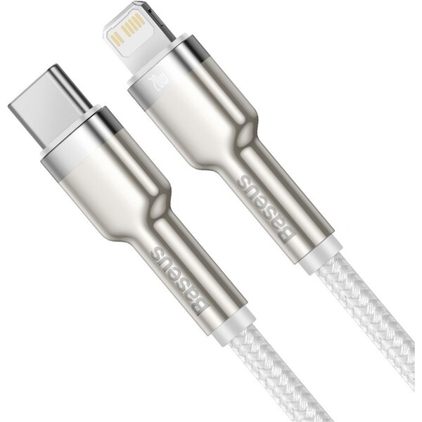 Baseus-Cafule-USB-C-Lightning-napajeci-kabel-20W-2m-bily