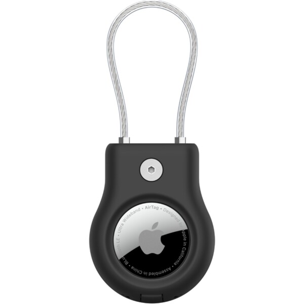 Belkin-Secure-pouzdro-na-AirTag-s-dratenym-kabelem-cerne