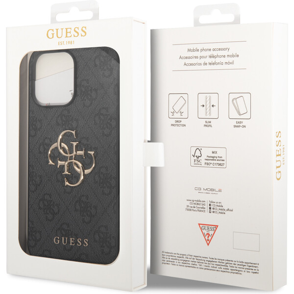 Guess-PU-4G-Metal-Logo-kryt-iPhone-15-Pro-Max-sedy
