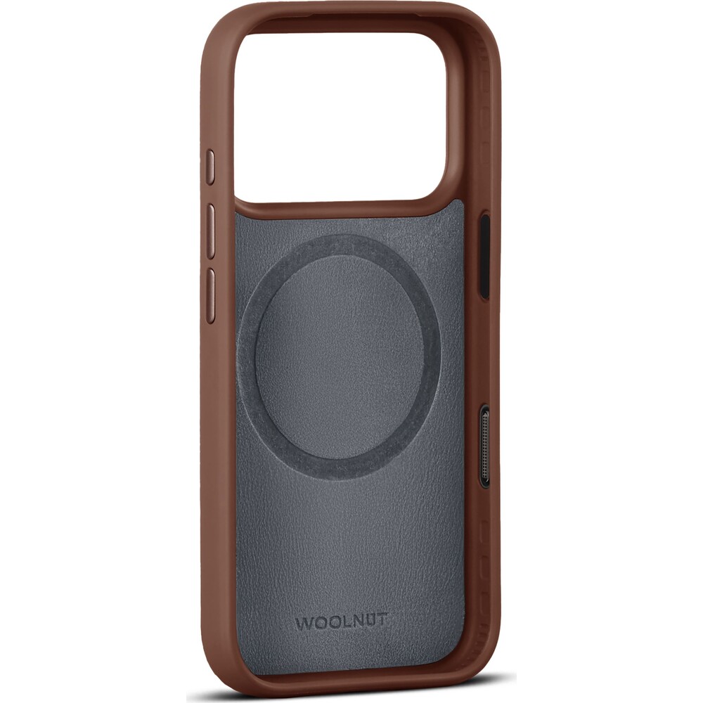 Woolnut-MagSafe-kozeny-kryt-iPhone-17-Pro-hnedy