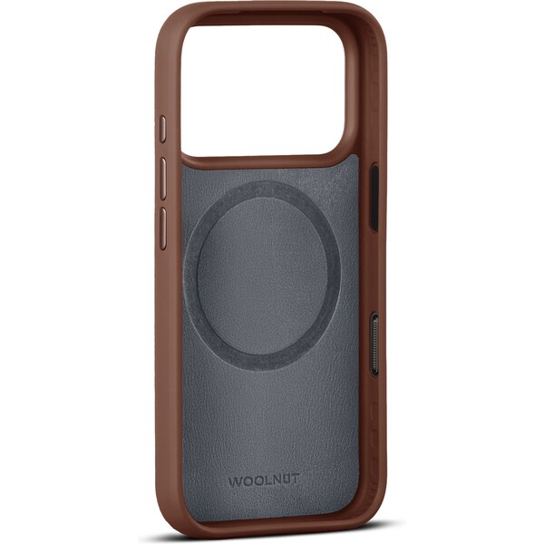 Woolnut-MagSafe-kozeny-kryt-iPhone-17-Pro-hnedy