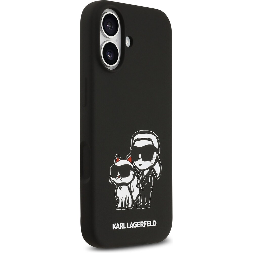 Karl-Lagerfeld-Liquid-Silicone-K-CH-Sketch-MagSafe-kryt-iPhone-17-cerny