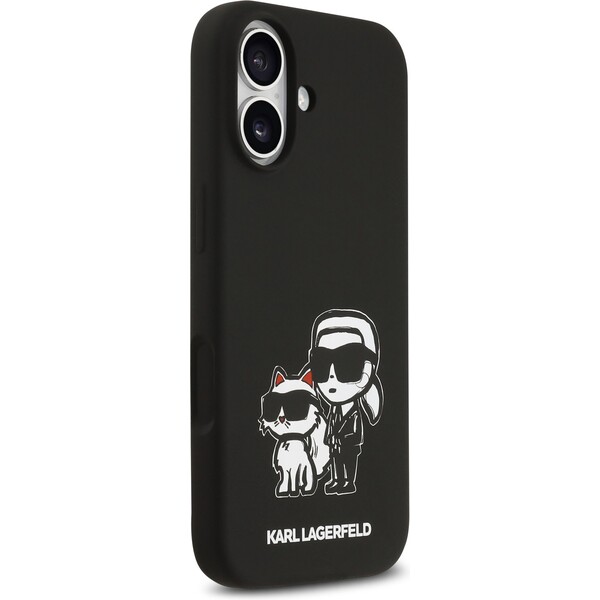Karl-Lagerfeld-Liquid-Silicone-K-CH-Sketch-MagSafe-kryt-iPhone-17-cerny