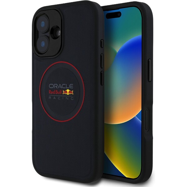 Oracle-Red-Bull-Racing-PU-Leather-Red-Ring-MagSafe-kryt-iPhone-16-modry