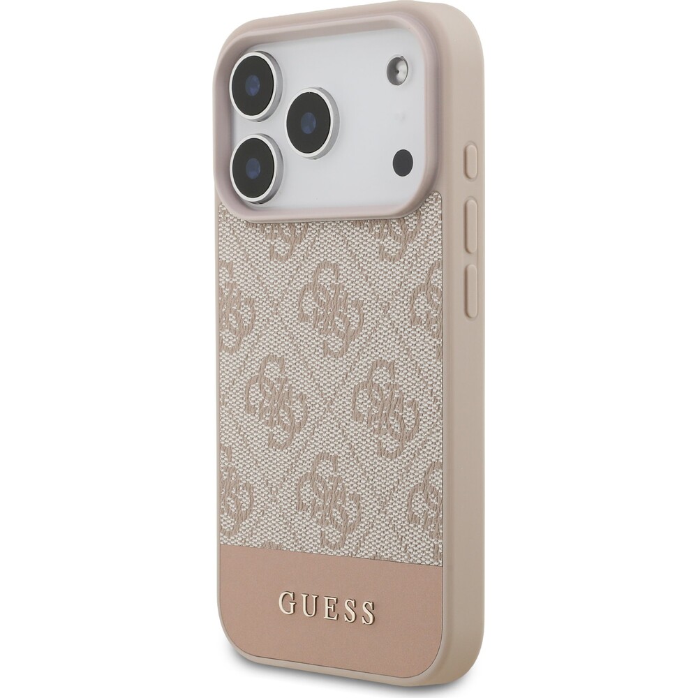 Guess-PU-4G-Stripe-Zadni-Kryt-pro-iPhone-17-Pro-ruzovy