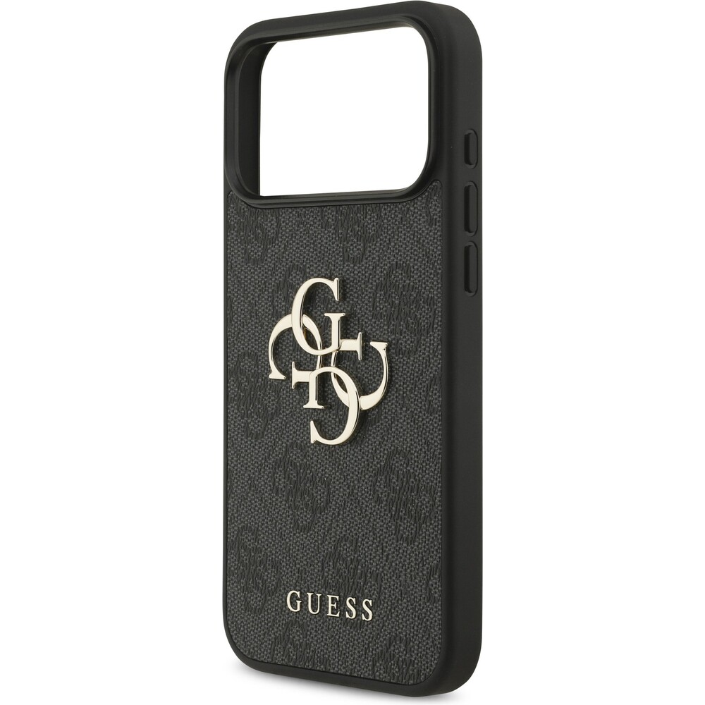 Guess-PU-4G-Metal-Logo-Strap-kryt-iPhone-17-Pro-Max-cerny