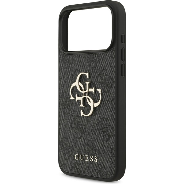 Guess-PU-4G-Metal-Logo-Strap-kryt-iPhone-17-Pro-Max-cerny