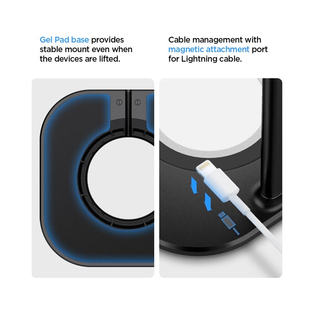 Spigen-Nanotac-AirPods-Max-Stand-MagFit-hlinikovy-stojanek-cerny