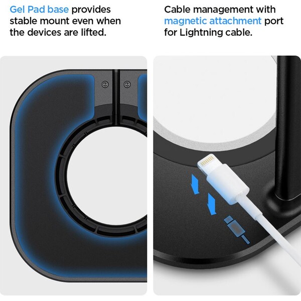 Spigen-Nanotac-AirPods-Max-Stand-MagFit-hlinikovy-stojanek-cerny
