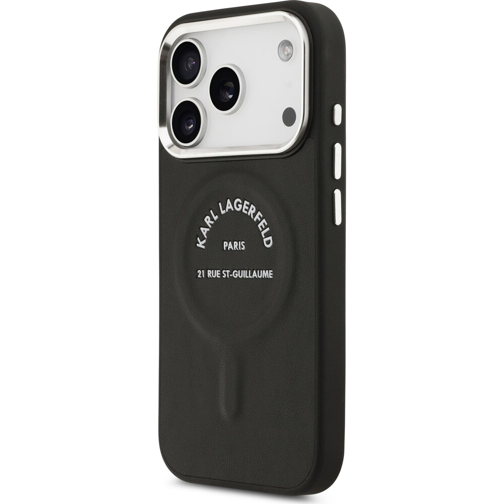 Karl-Lagerfeld-PU-RSG-Logo-MagSafe-kryt-iPhone-17-Pro-Max-cerny