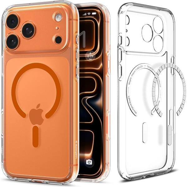 Spigen-Ultra-Hybrid-MagSafe-kryt-iPhone-17-Pro-clear-orange