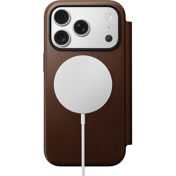 Nomad-Modern-Leather-Folio-MagSafe-kozene-pouzdro-iPhone-17-Pro-Brown