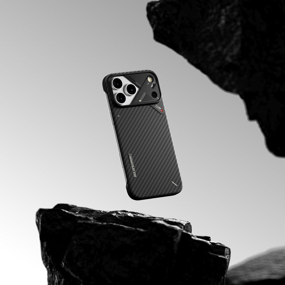 Aulumu-A17-Aramid-Fiber-MagSafe-kryt-iPhone-17-Pro-Max-Black