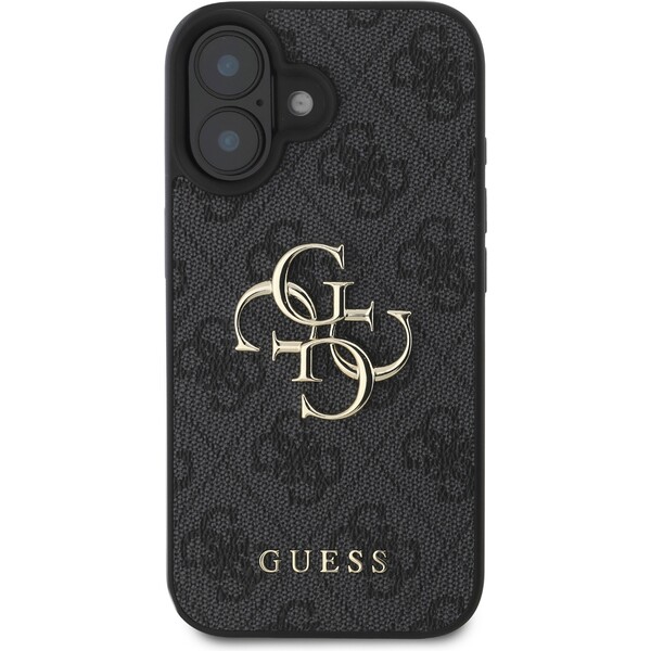 Guess-PU-4G-Metal-Logo-kryt-pro-iPhone-16-sedy